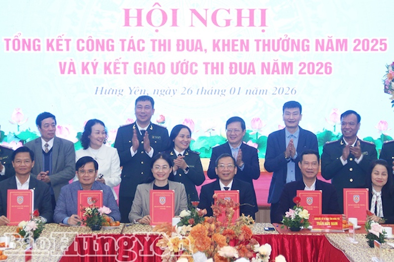 Cụm Sở Tư pháp và THADS các tỉnh Trung du và Đồng bằng Sông Hồng ký giao ước thi đua năm 2026